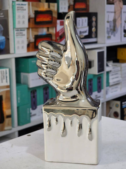 Creative embroidery medal Thumbs Up Trophy gold silver decoration