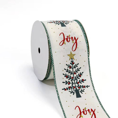 CHRISTMAS THEMED FLORAL GIFT PACKING DECORATIONS RIBBONS
