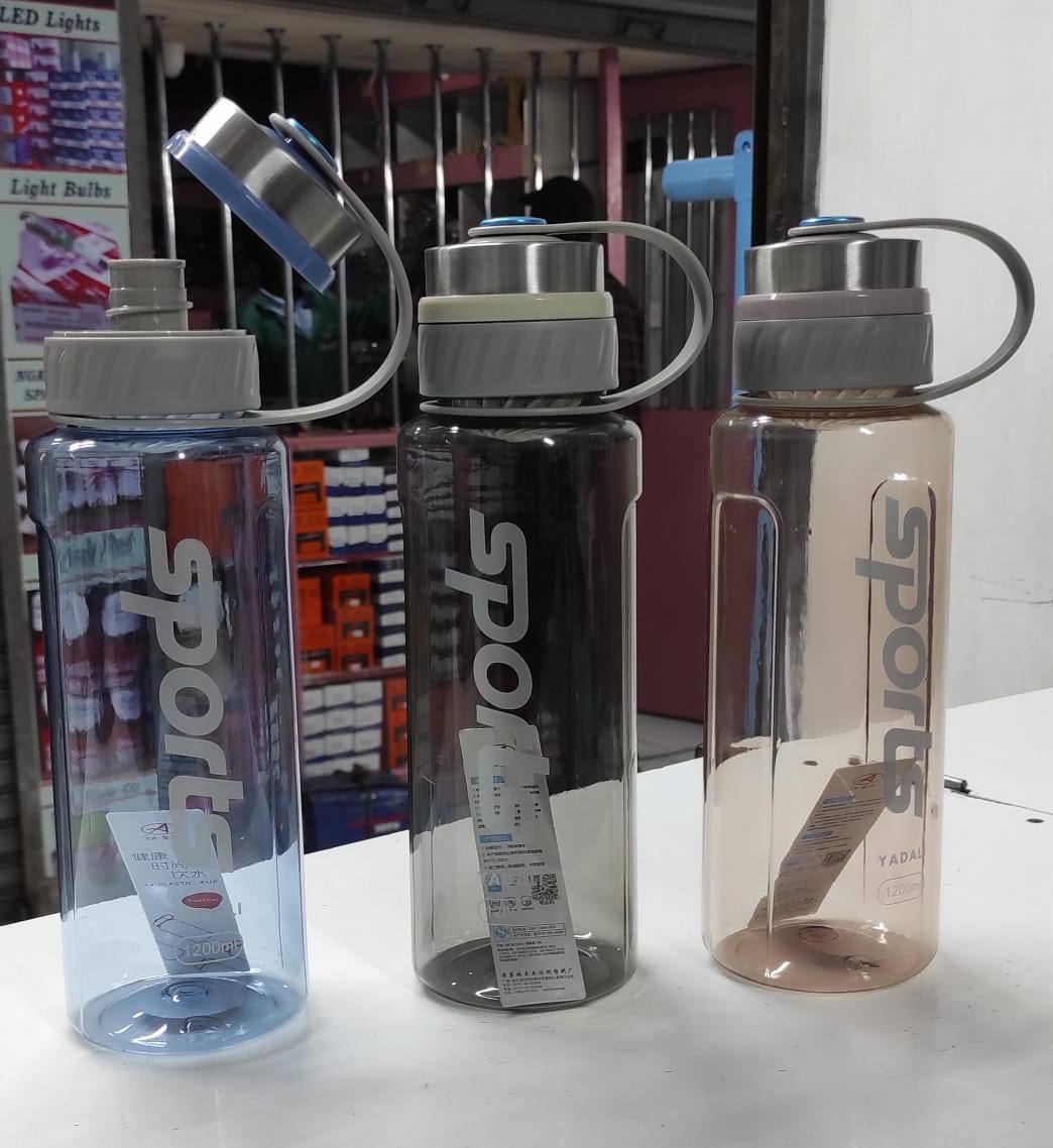Direct Drinking silver lid Water Bottle