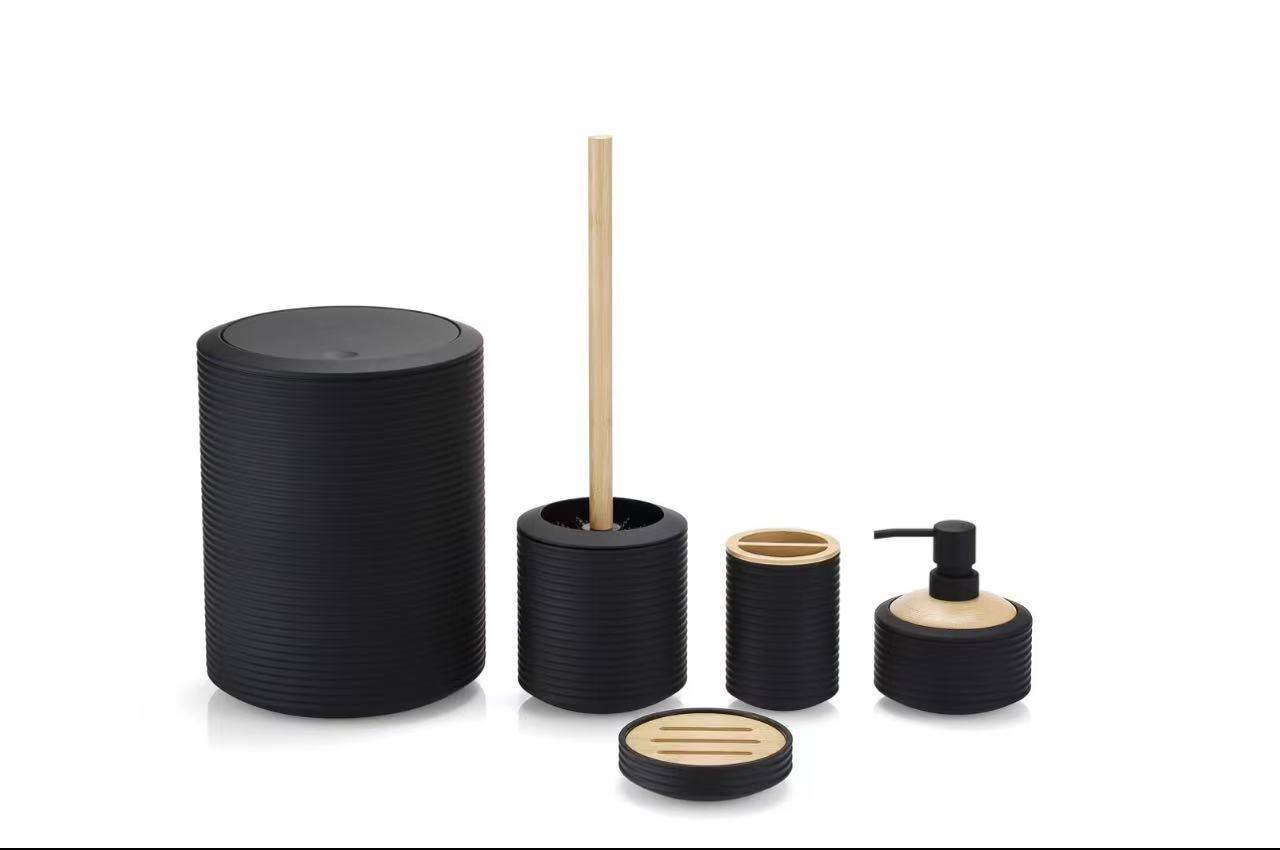 Ruffled 6pcs Bathroom Accessories Set