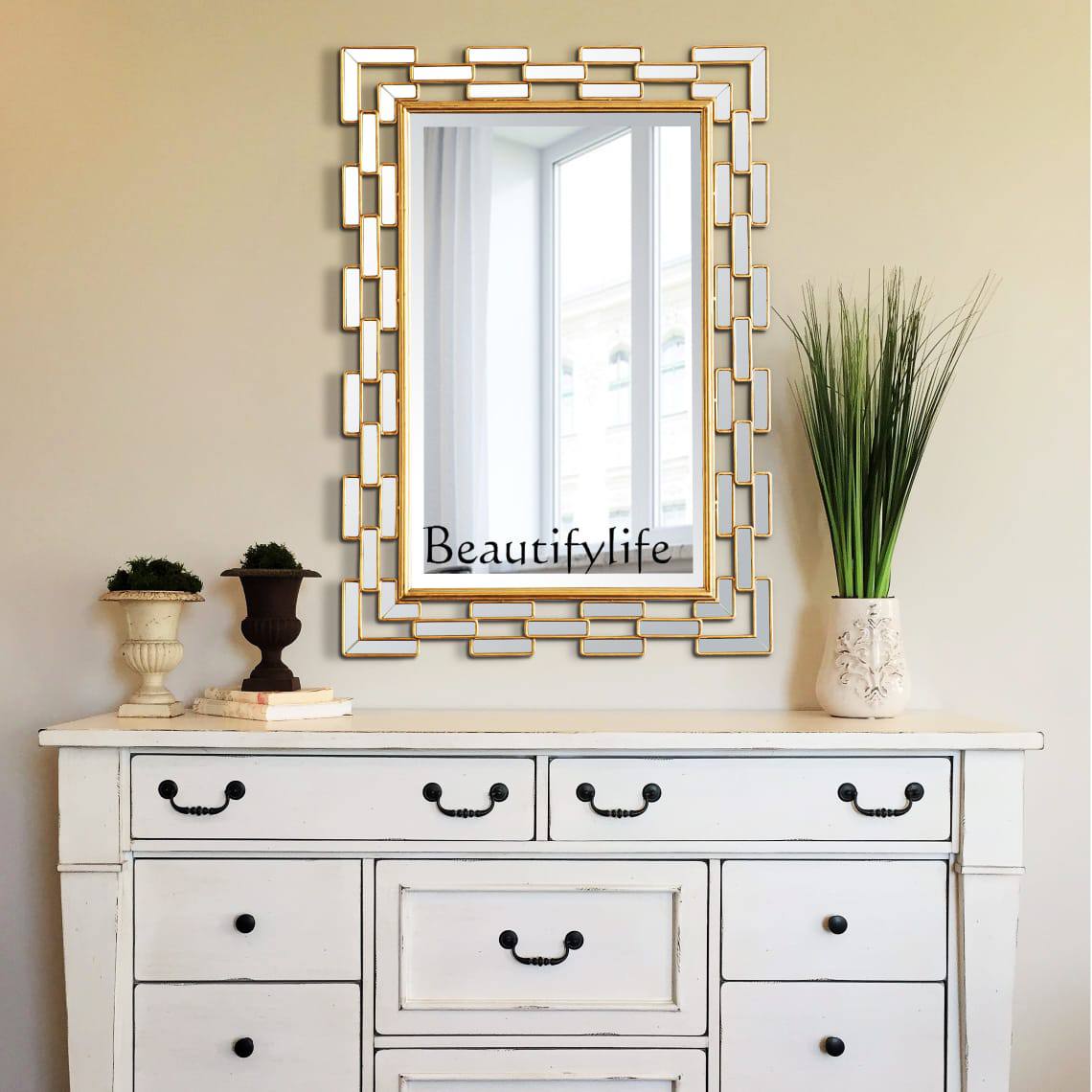 Creative entrance decorative wall mirror