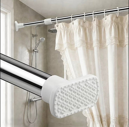 Clothes Hanger, retractable  rod, curtain steel rod, adjustable clothes/Curtain rod, kitchen adjustable rod, Hanger, shower curtain rod, expandable curtain rod, No Hole Bathroom Curtain Door Towel Hat Wardrobe Hanger Stainless Steel rod