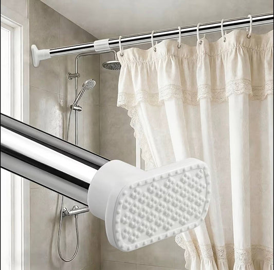 Clothes Hanger, retractable  rod, curtain steel rod, adjustable clothes/Curtain rod, kitchen adjustable rod, Hanger, shower curtain rod, expandable curtain rod, No Hole Bathroom Curtain Door Towel Hat Wardrobe Hanger Stainless Steel rod