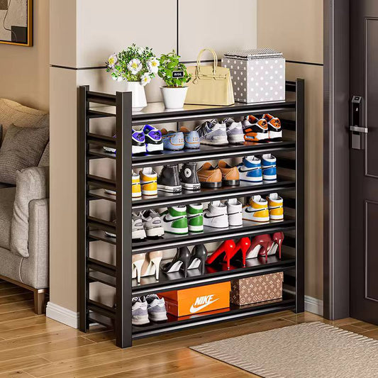 Space saving 5 layer full metallic shoe rack