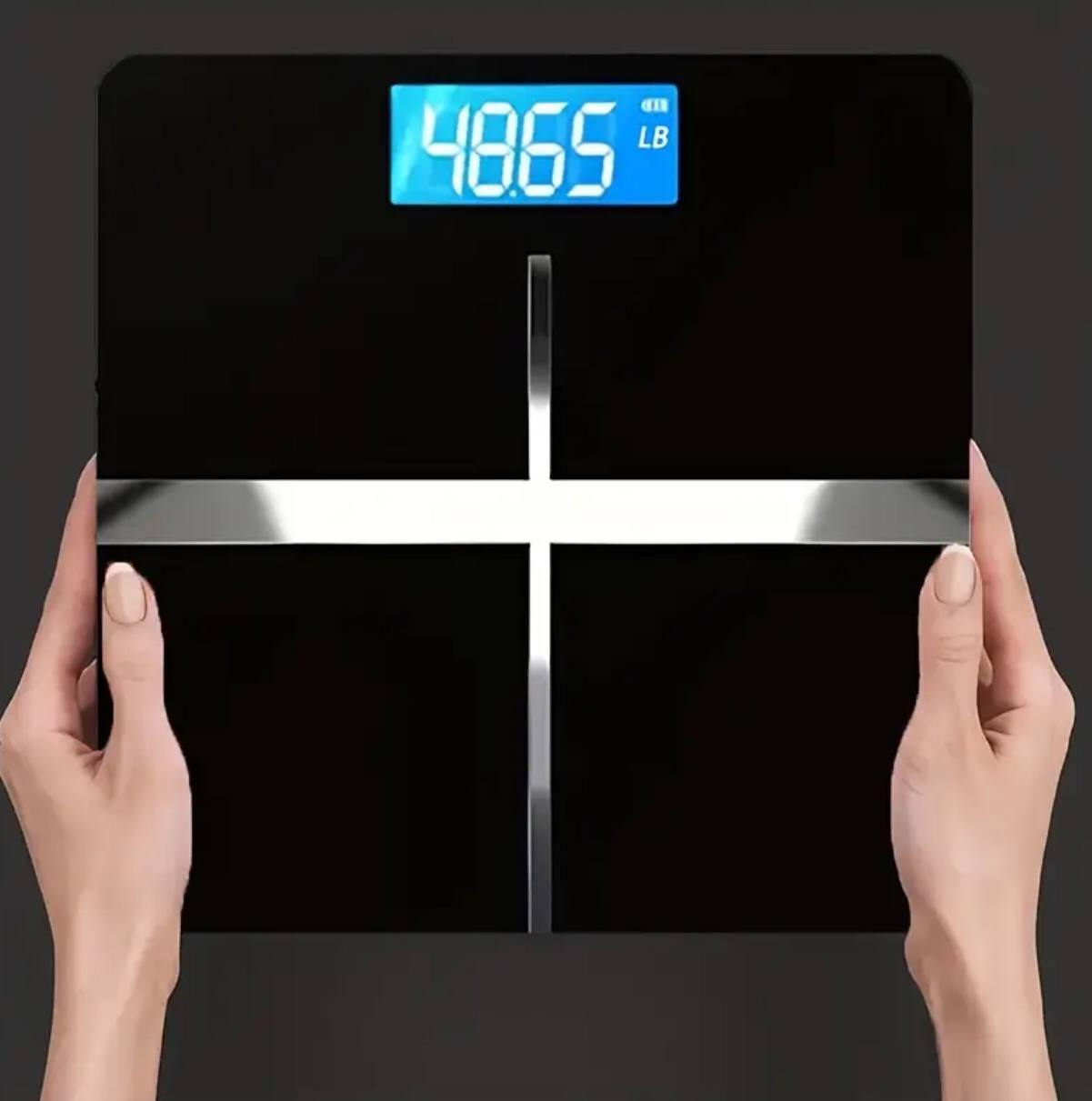 SMART DIGITAL ELECTRONIC RECHARGEABLE BODY SCALE WITH TAPE MEASURE