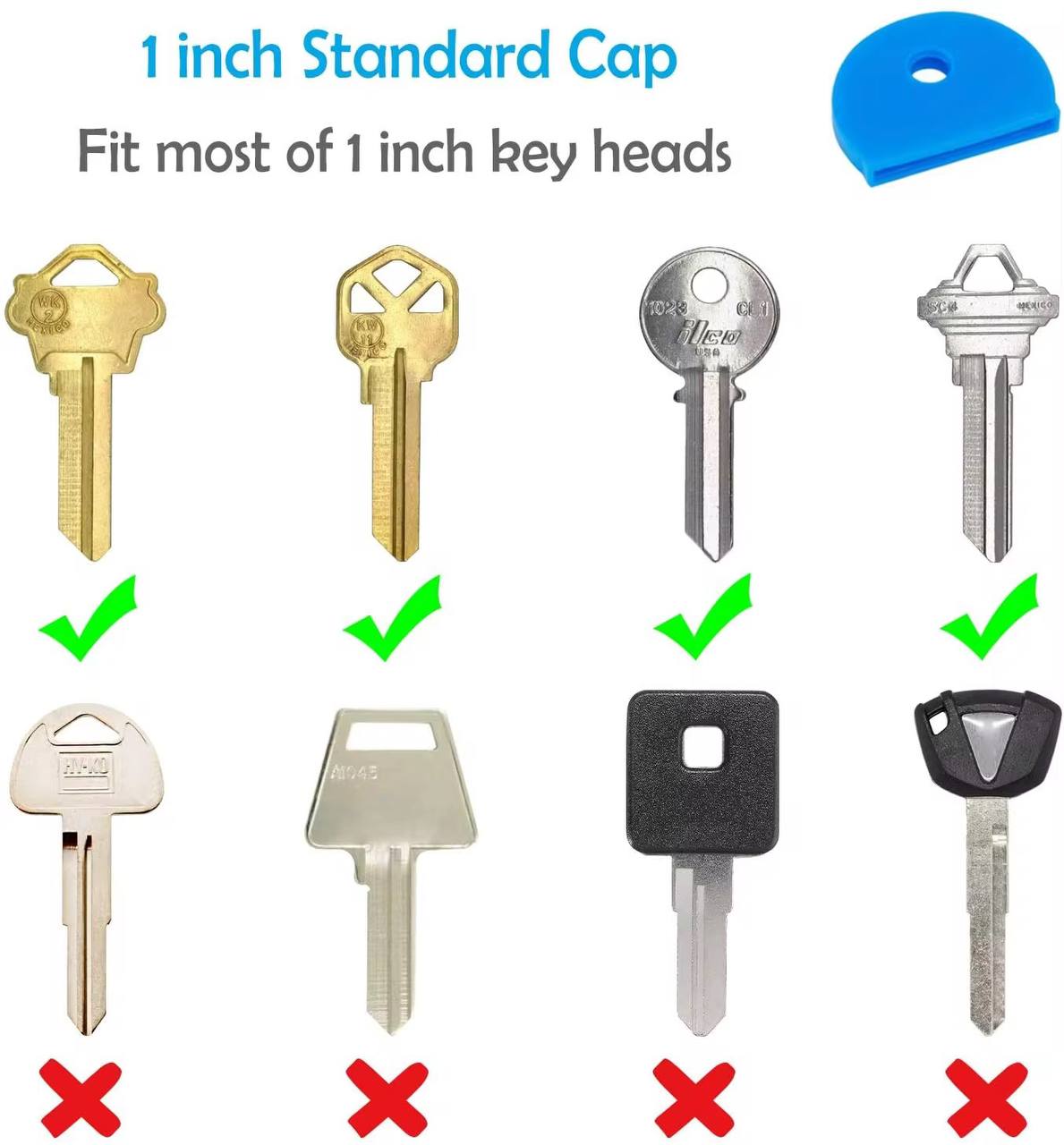 Key identification key cap covers