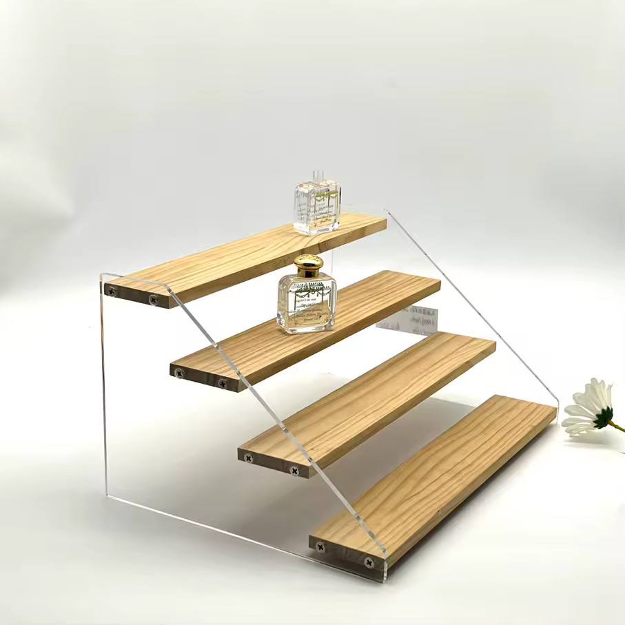 4-Tier Bamboo & Acrylic Multipurpose Stand*
