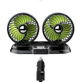 2 speed Double headed vehicle fan (Car Cigar lighter DC powered)