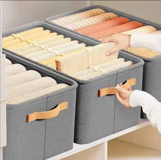 Foldable multipurpose HARD FABRIC clothes/closet organizer
