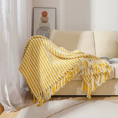 Boho embroidered Throw blanket
