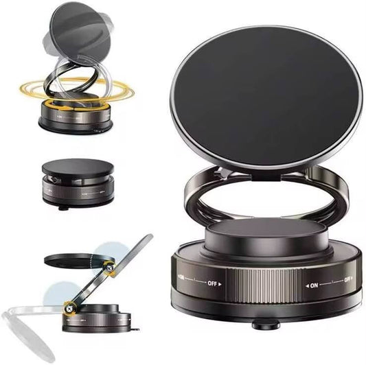 Magnetic smart cell phone holder, 360 Degree Multi-Angle Rotation Car Desk Wall Vacuum