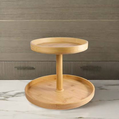 2 Layer Bamboo Lazy Susan