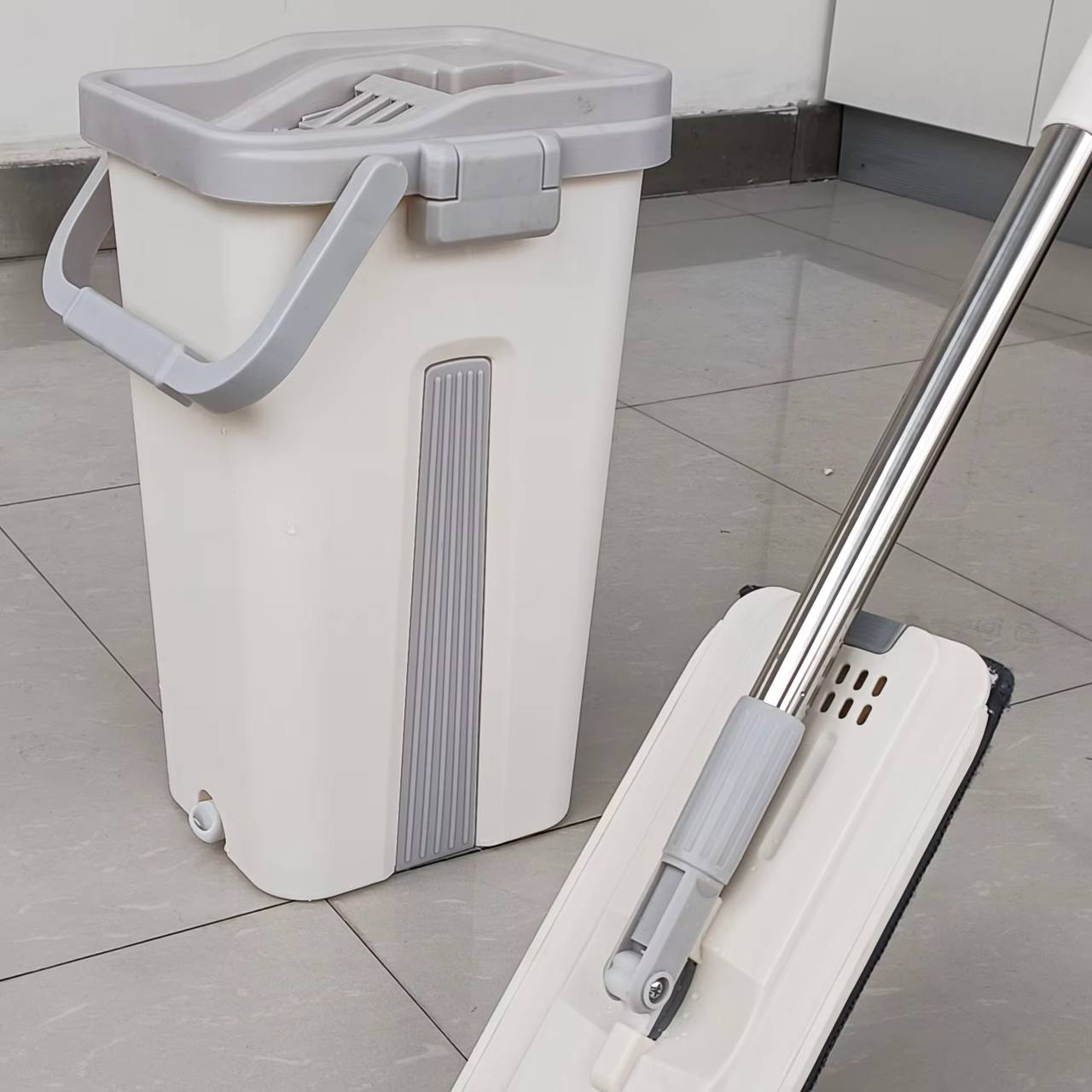 Big Bucket Flat Vertex Self Squeeze Mop With Bucket