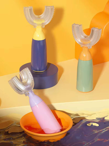 Children U-shaped Toothbrush Silicone Washable Manual Cleaning Tooth Brush Oral Care Teeth Whitening Oral Care for kids