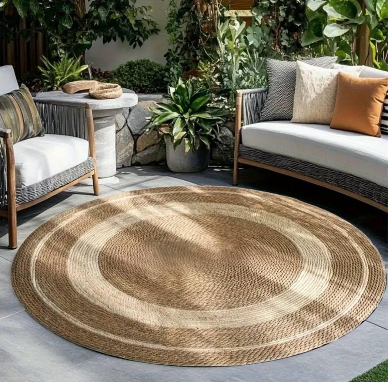 Nordic Aesthetic Customised woven Floor Mat.