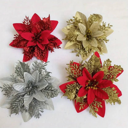3Pcs  Christmas Flower  Decor