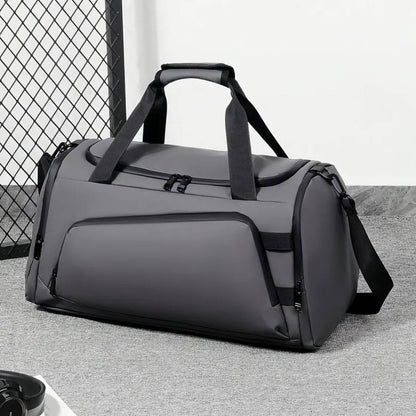 Waterproof Duffel Bag with Shoe Compartment & Backpack Straps