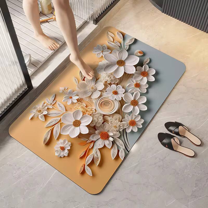 Soft flower 3d absorbent bathroom mat
Price