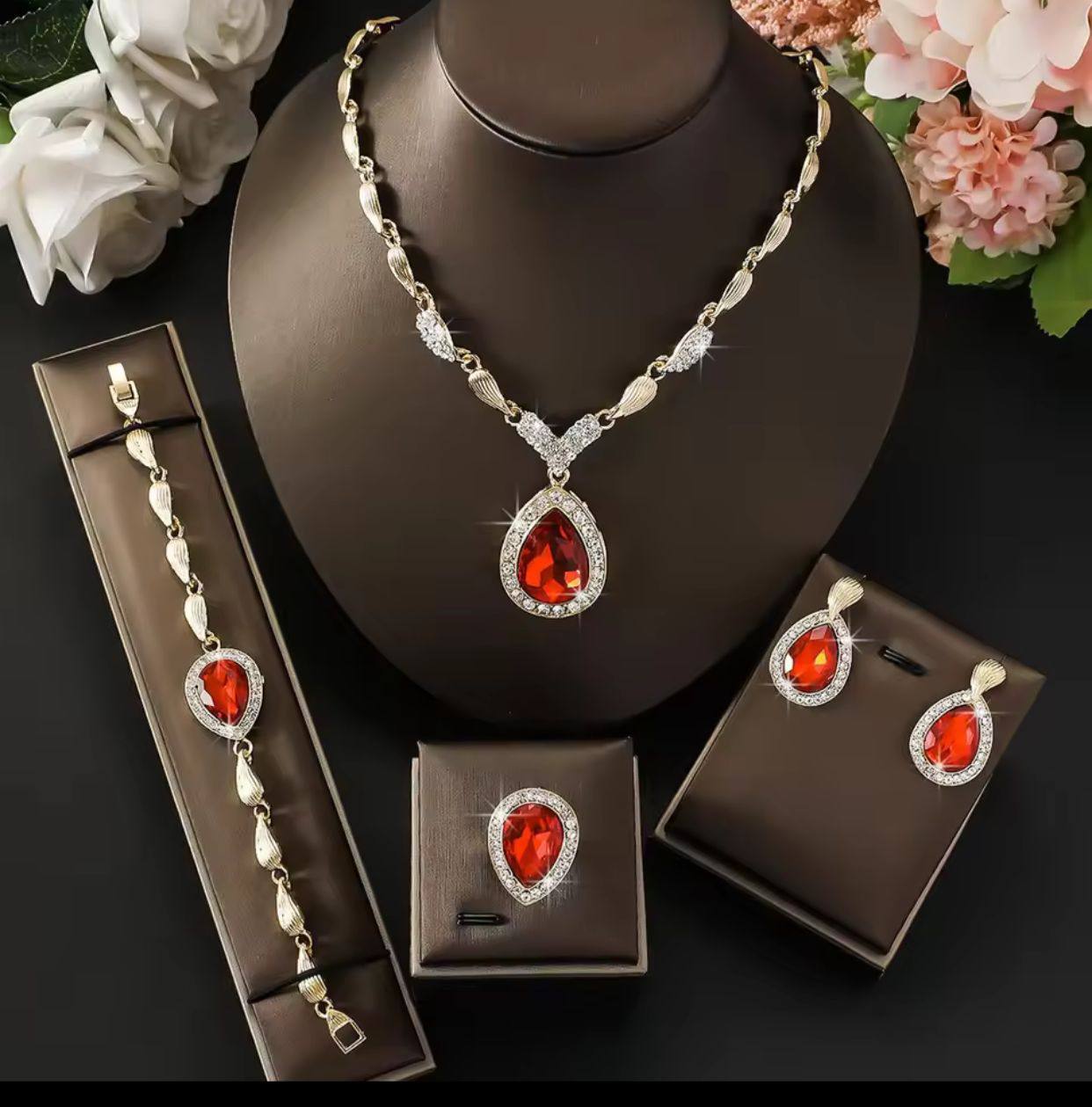 4 PC MATCHING JEWELLERY SETS
