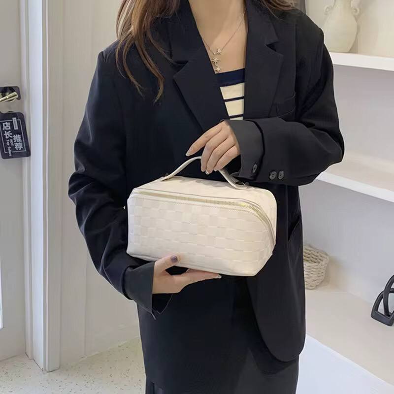 Pu leather cosmetic storage bags
