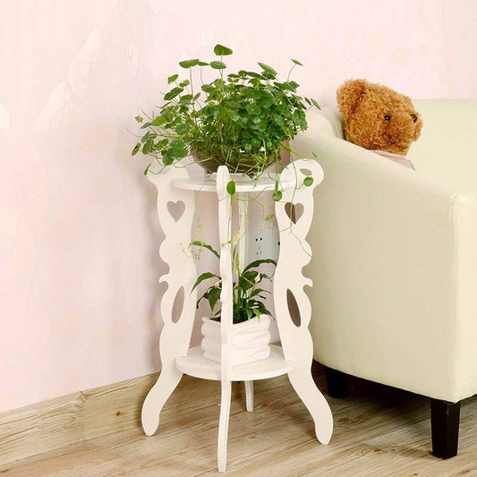 3 legged 2 layer white decor table 
Big size