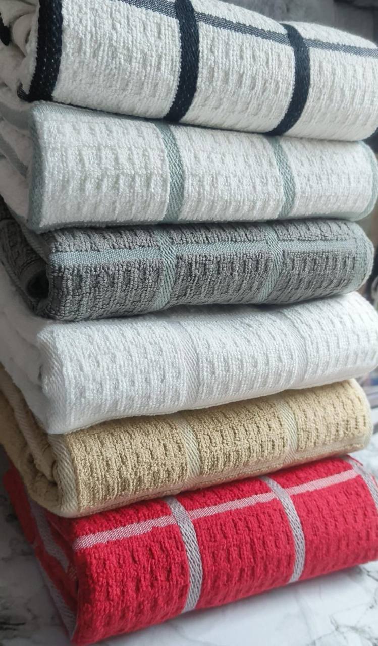 100% cotton dish cloth 
Tea towels