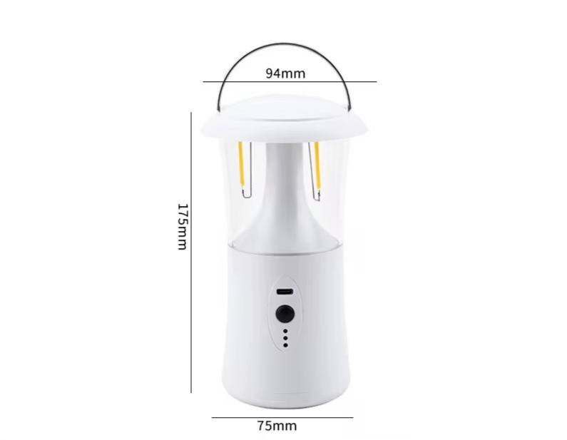 HP2403 360⁰ Rechargeable camping lantern with 3 lighting modes now available in white colour