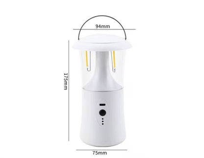 HP2403 360⁰ Rechargeable camping lantern with 3 lighting modes now available in white colour