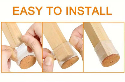High Transparency Anti-slip Silicon Furniture Leg Protection Cover , Feet Pad Floor Protector