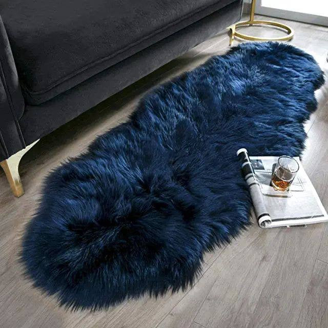 Faux fur decorative mats