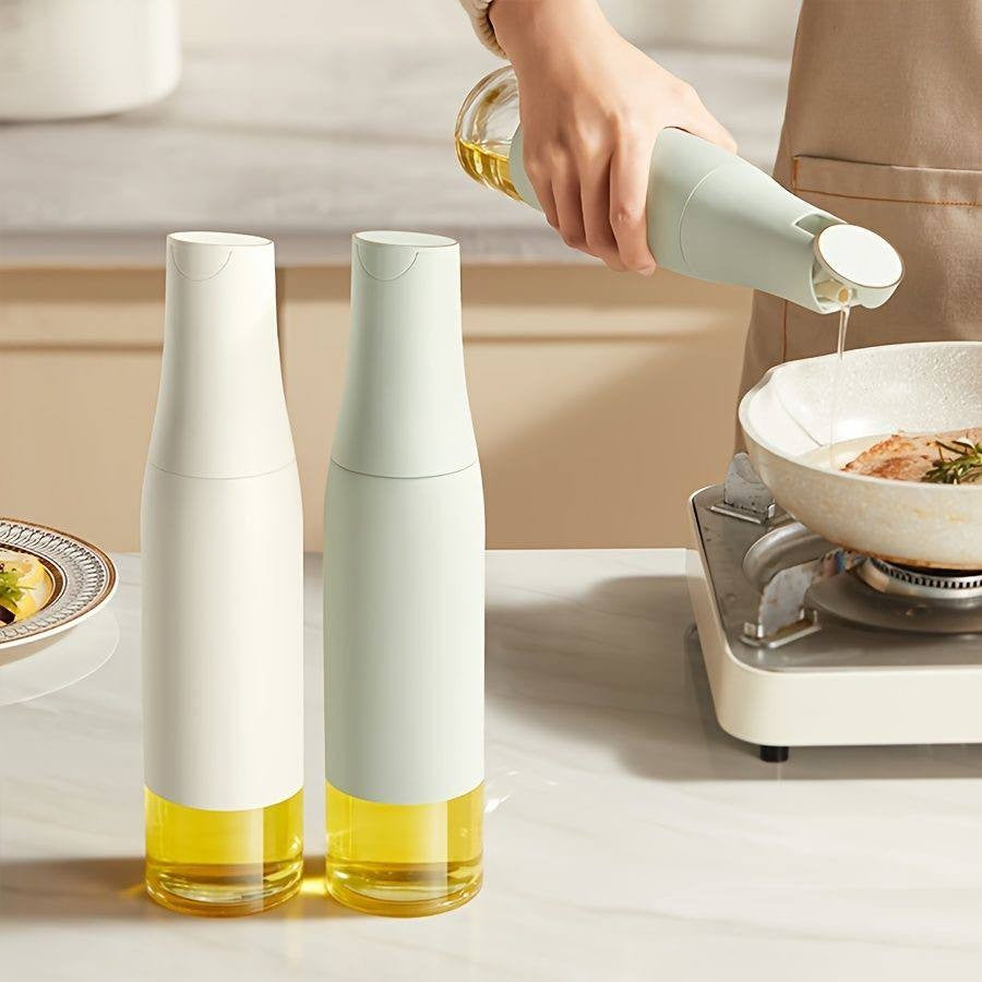 Glass Oil Bottle Automatic Opening And Closing Olive Oil Condiment container