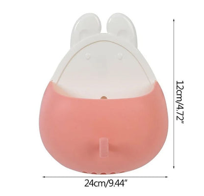 Seamless cartoon suction toothbrush holder